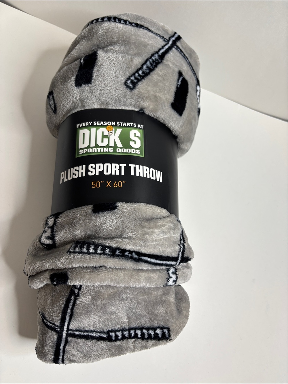 Plush Sport Throw Blanket - Gray